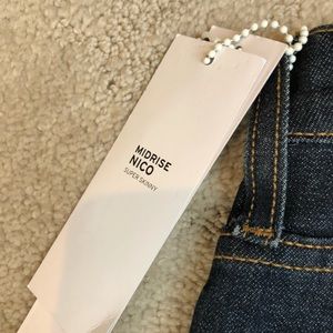 Hudson jeans dark blue nico super skinny NWT